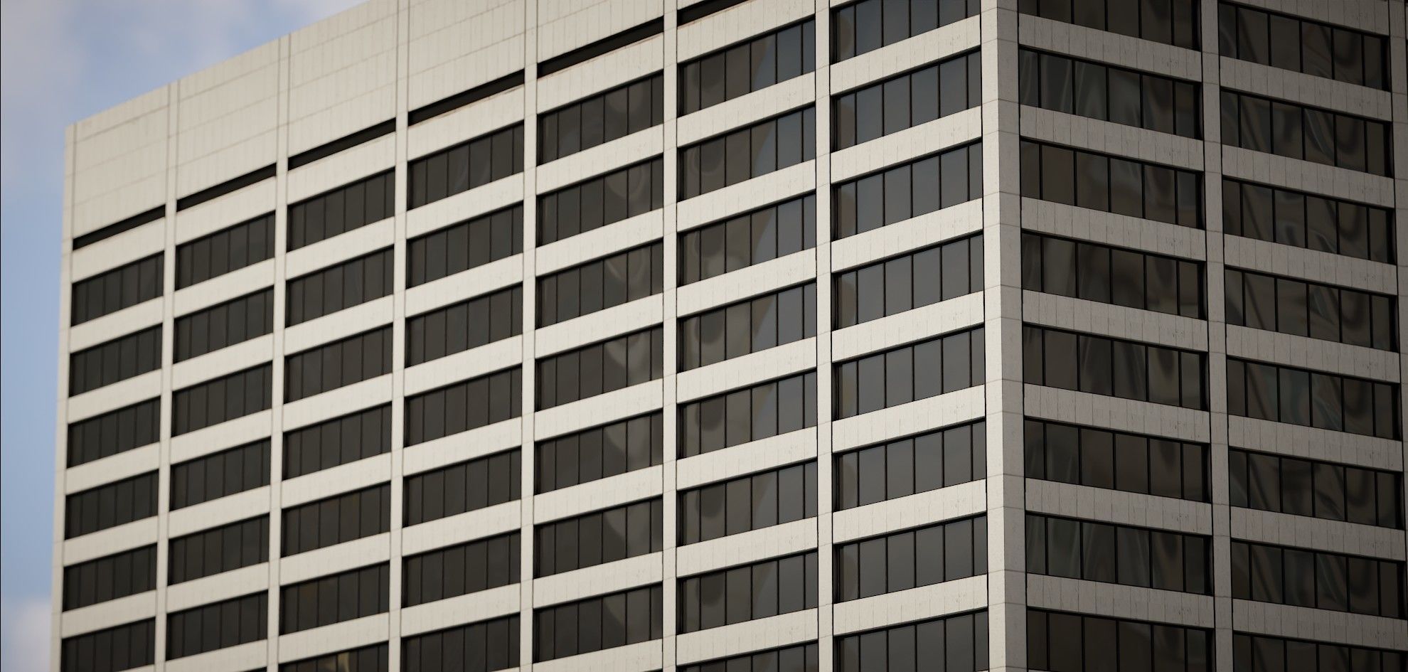 Background Building Pack Low-poly 3D model_4