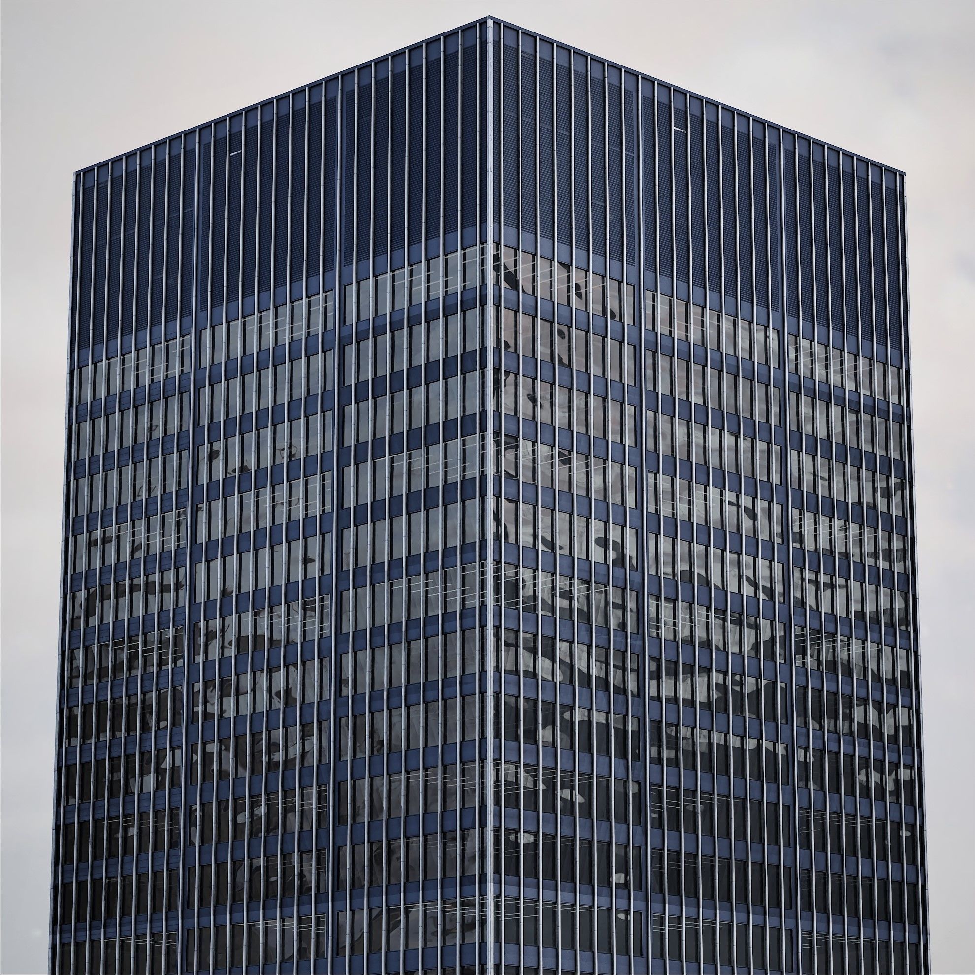 Background Building Pack Low-poly 3D model_12