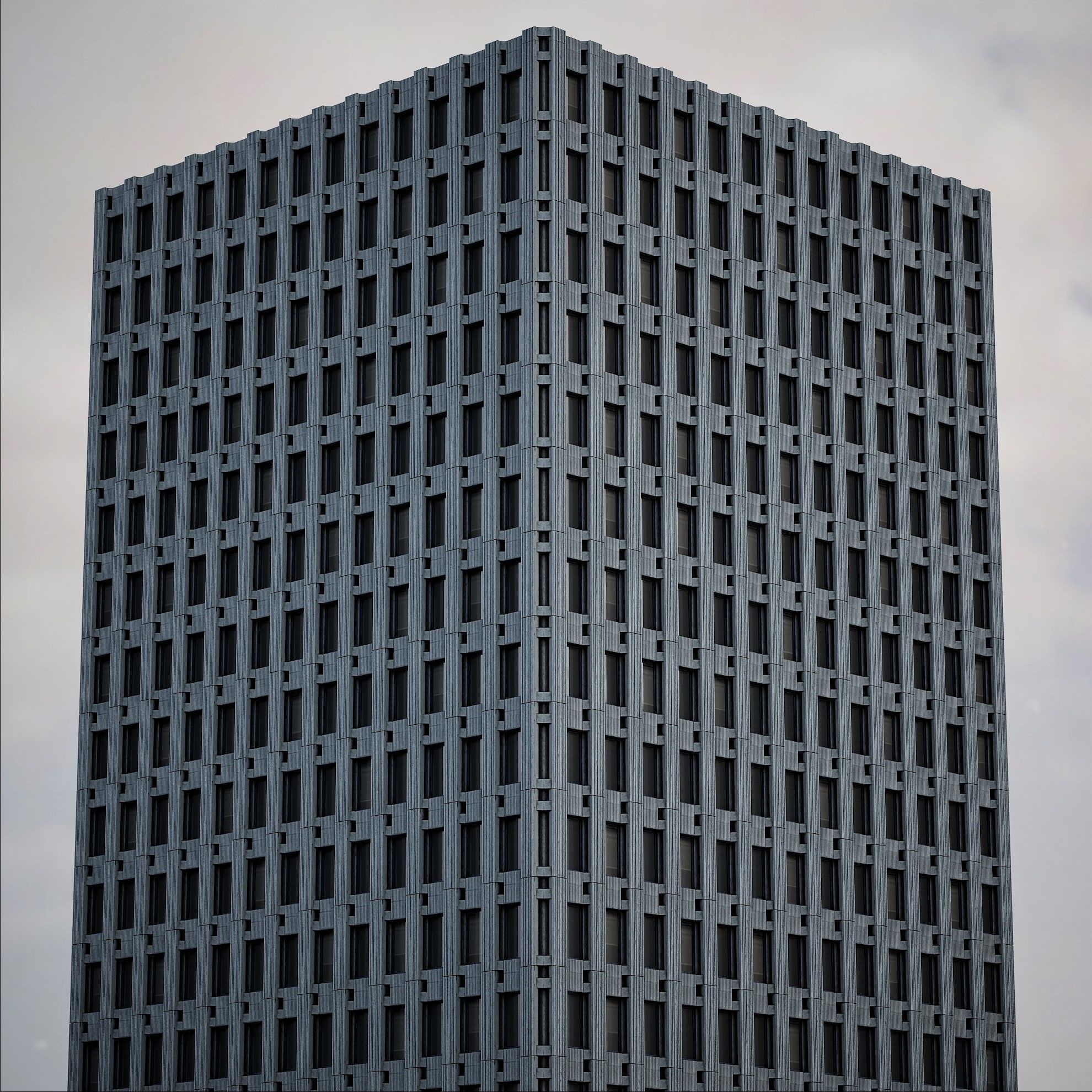 Background Building Pack Low-poly 3D model_17