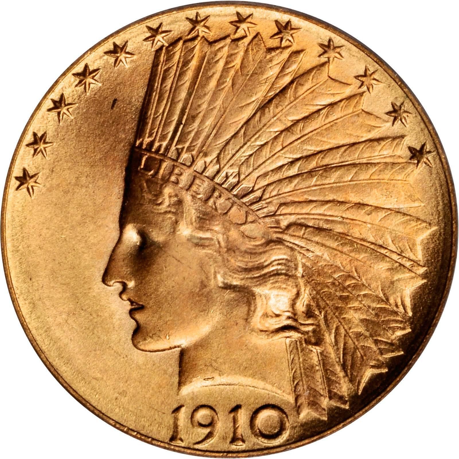 Liberty Coin 1910 3D print model_6
