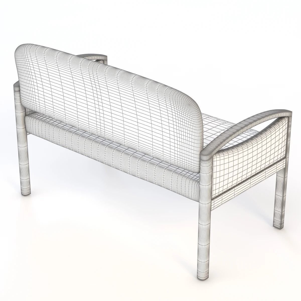 Nemschoff Horizon Multiple Public Seating 722-2-Ls 3D model_7
