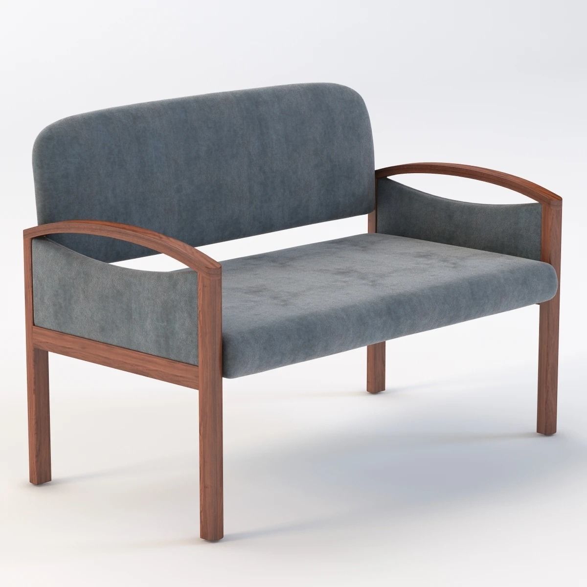 Nemschoff Horizon Multiple Public Seating 722-2-Ls 3D model_2