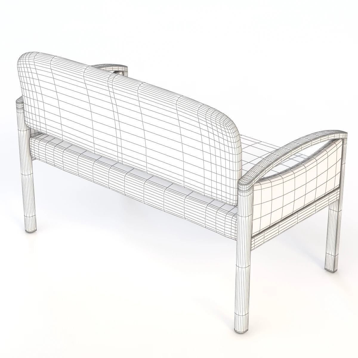 Nemschoff Horizon Multiple Public Seating 722-2-Ls 3D model_6