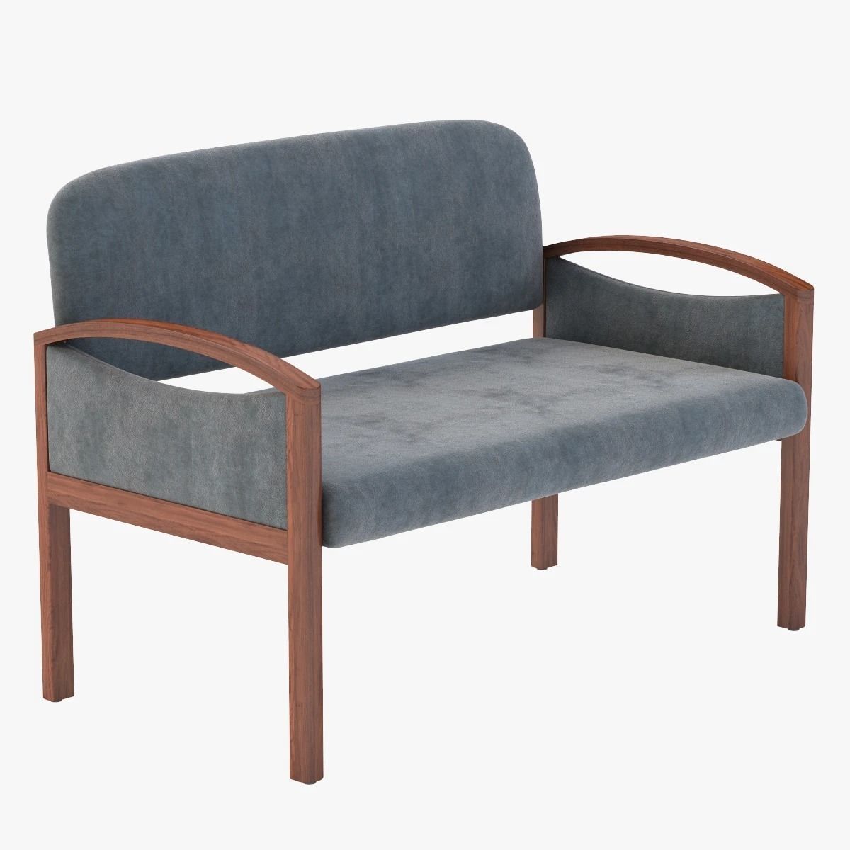 Nemschoff Horizon Multiple Public Seating 722-2-Ls 3D model_1