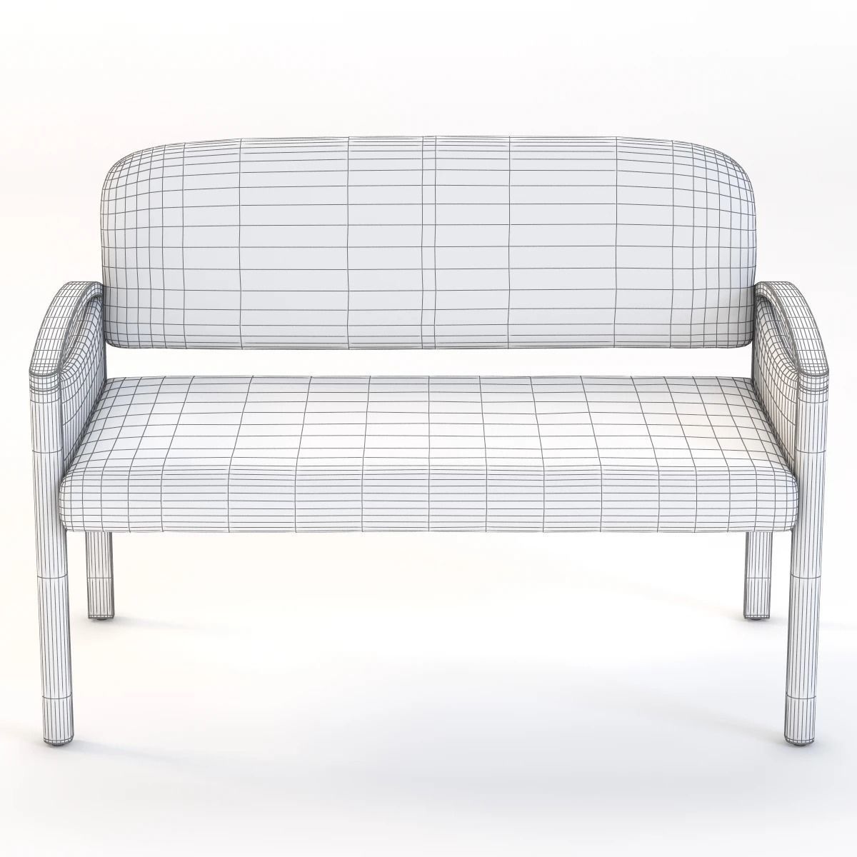 Nemschoff Horizon Multiple Public Seating 722-2-Ls 3D model_9