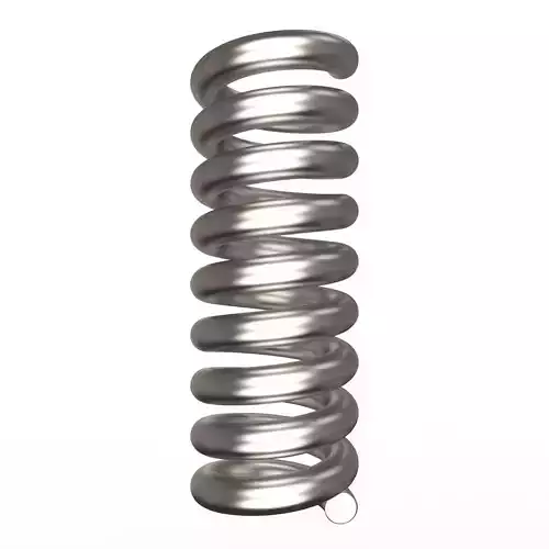 Coil Spring Low-poly 3D model