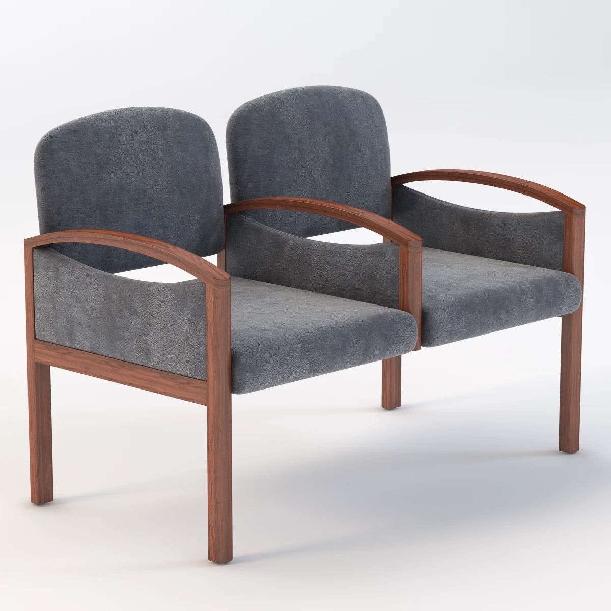 Nemschoff Horizon Multiple Public Seating 3D model_1