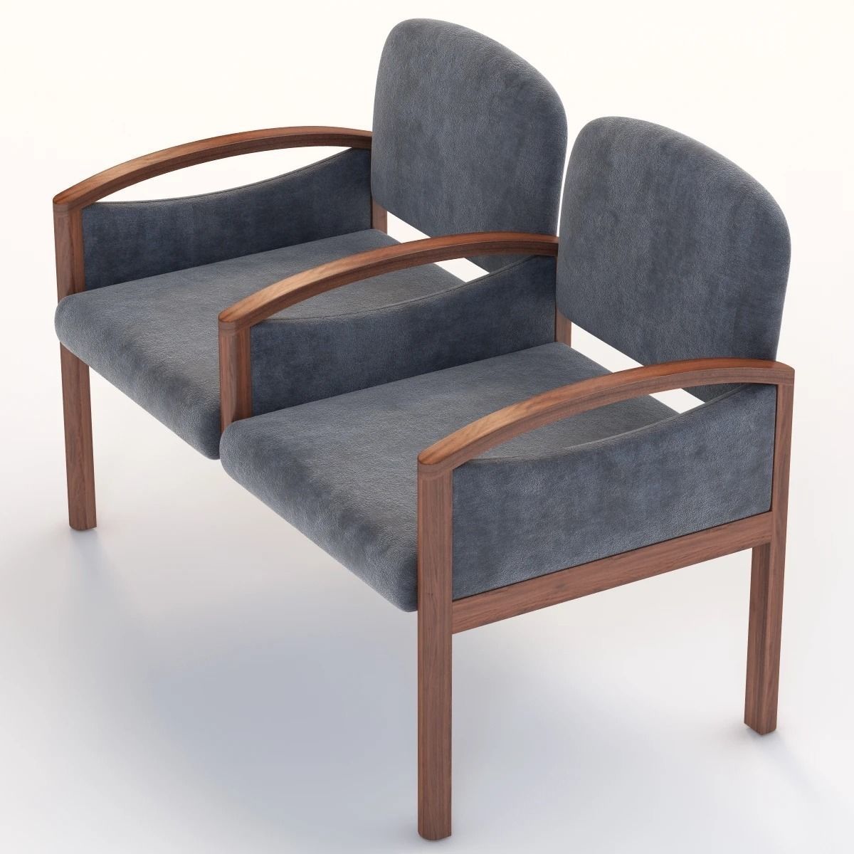 Nemschoff Horizon Multiple Public Seating 3D model_7