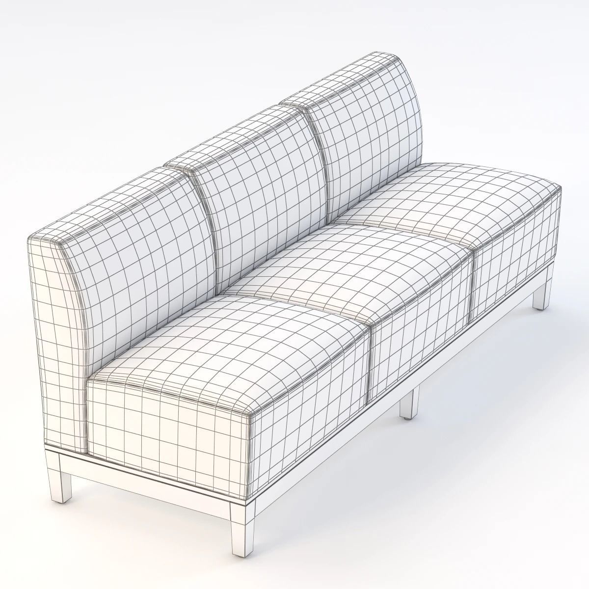 Nemschoff Brava Platform Multiple Seating Sofa 860-31 3D model_3