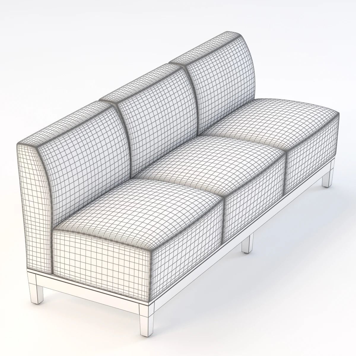 Nemschoff Brava Platform Multiple Seating Sofa 860-31 3D model_2