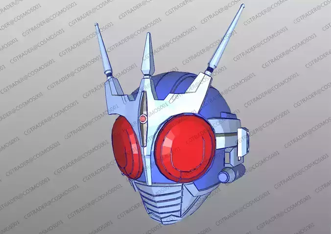 Kamen Rider GX3 Helmet paper papekura