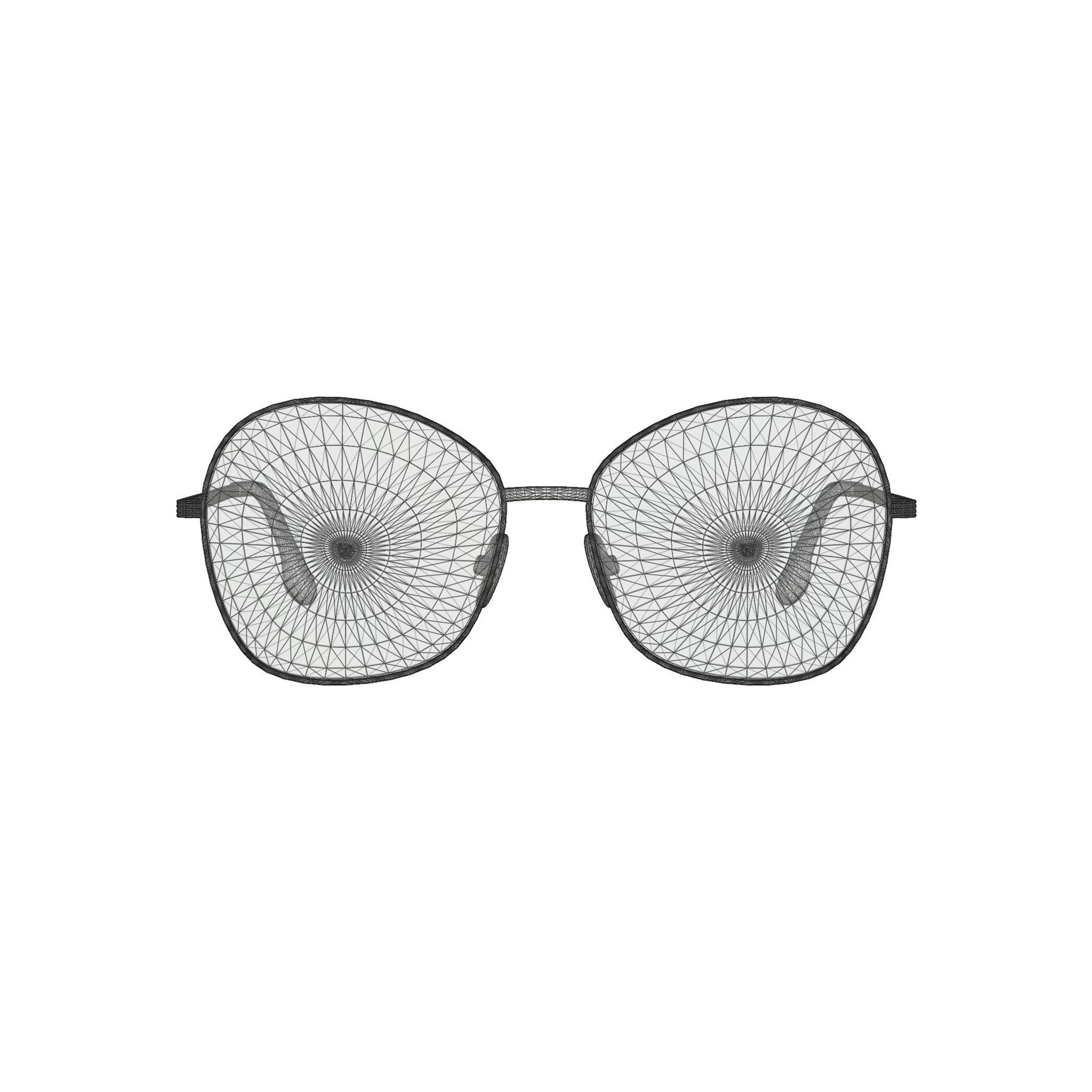 Victoria Beckham - Glasses VTO Virtual Try On  Low-poly 3D model_6