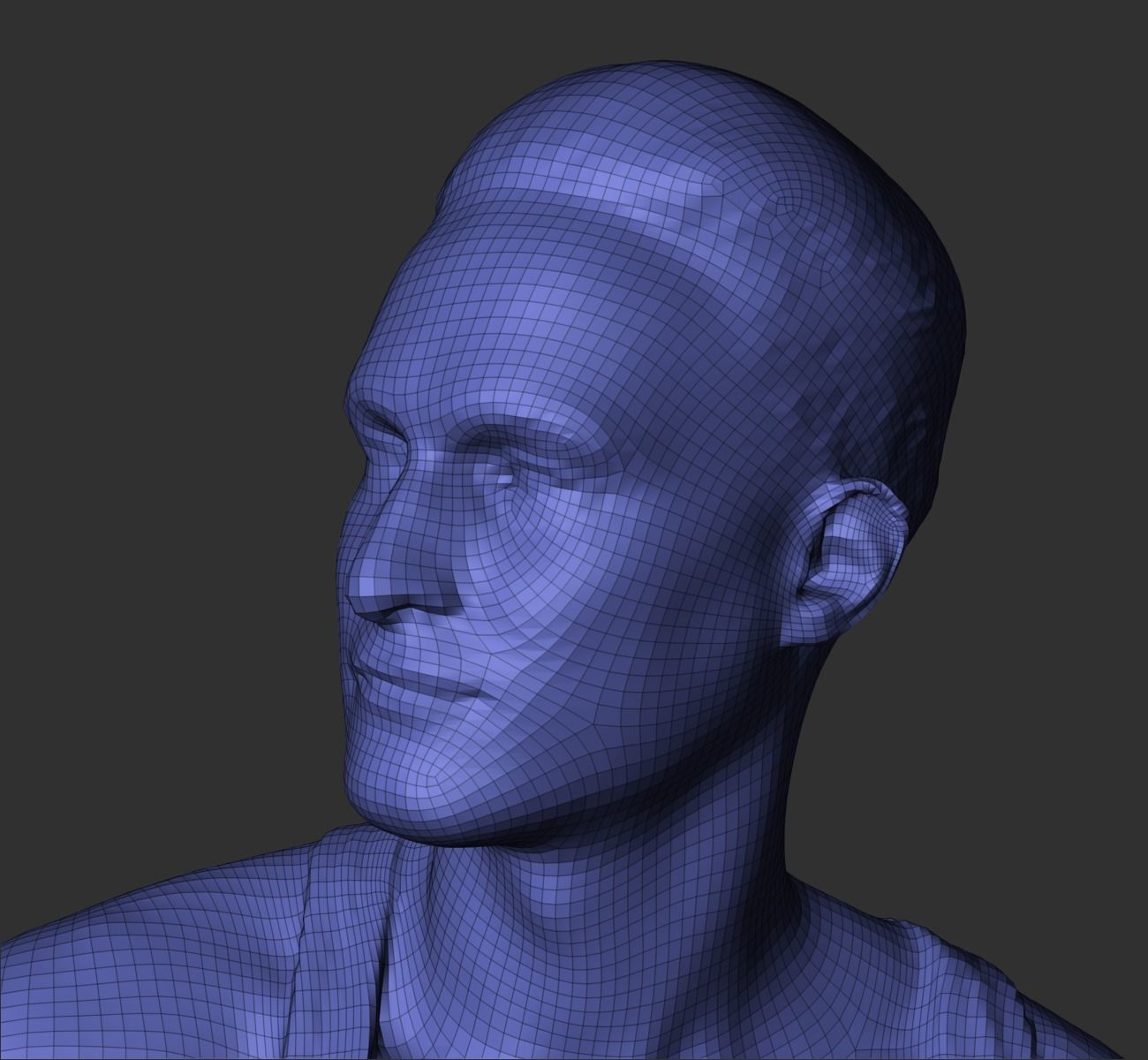 Running young man 388 Low-poly 3D model_6