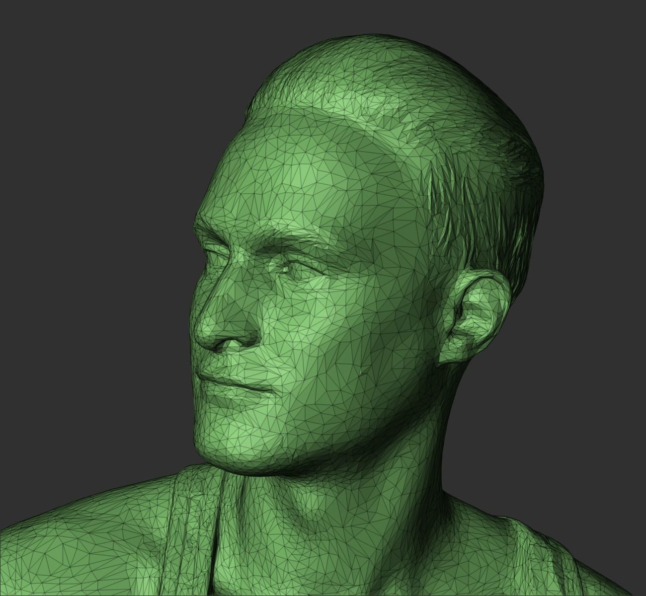 Running young man 388 Low-poly 3D model_8