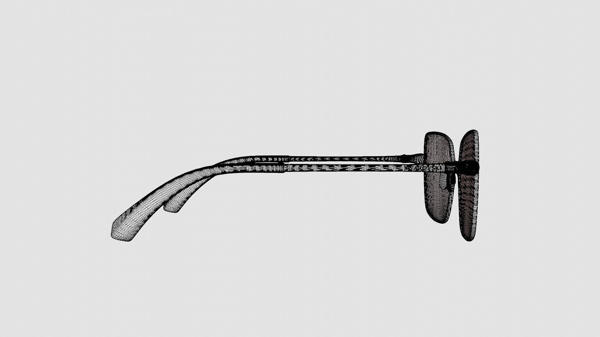 Swarovski - SK5352 016 Glasses Low-poly 3D model_8