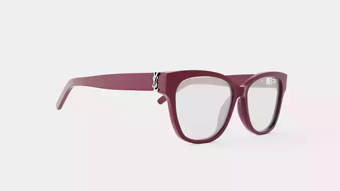 Saint Laurent - SL M33 006 Glasses Low-poly 3D model