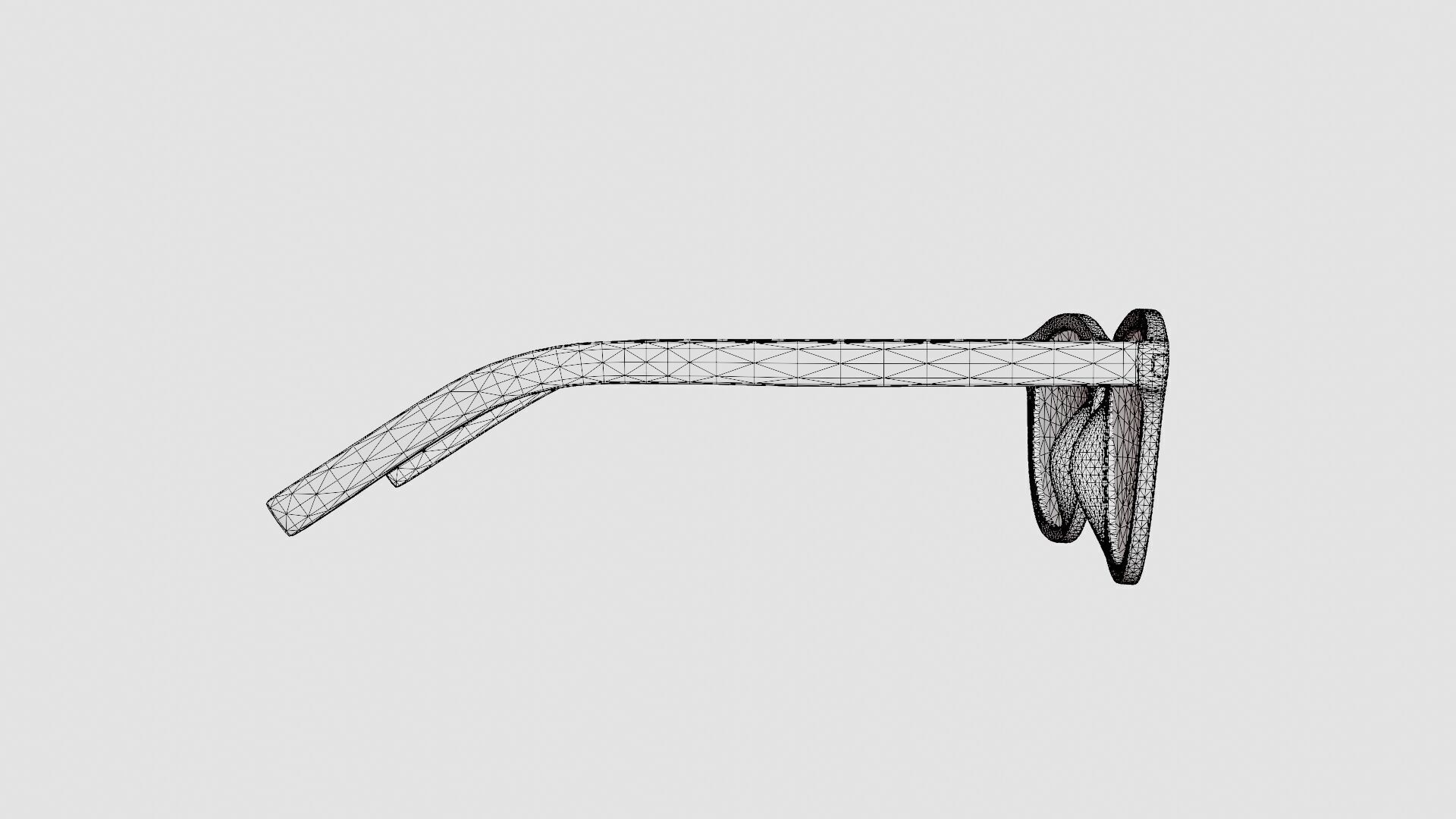 Saint Laurent - SL 403 002 Glasses Low-poly 3D model_8