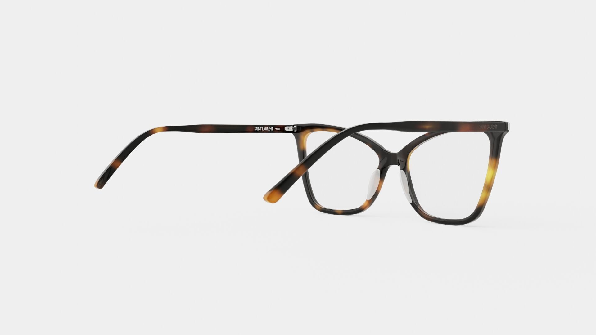 Saint Laurent - SL 386 006 Glasses Low-poly 3D model_3