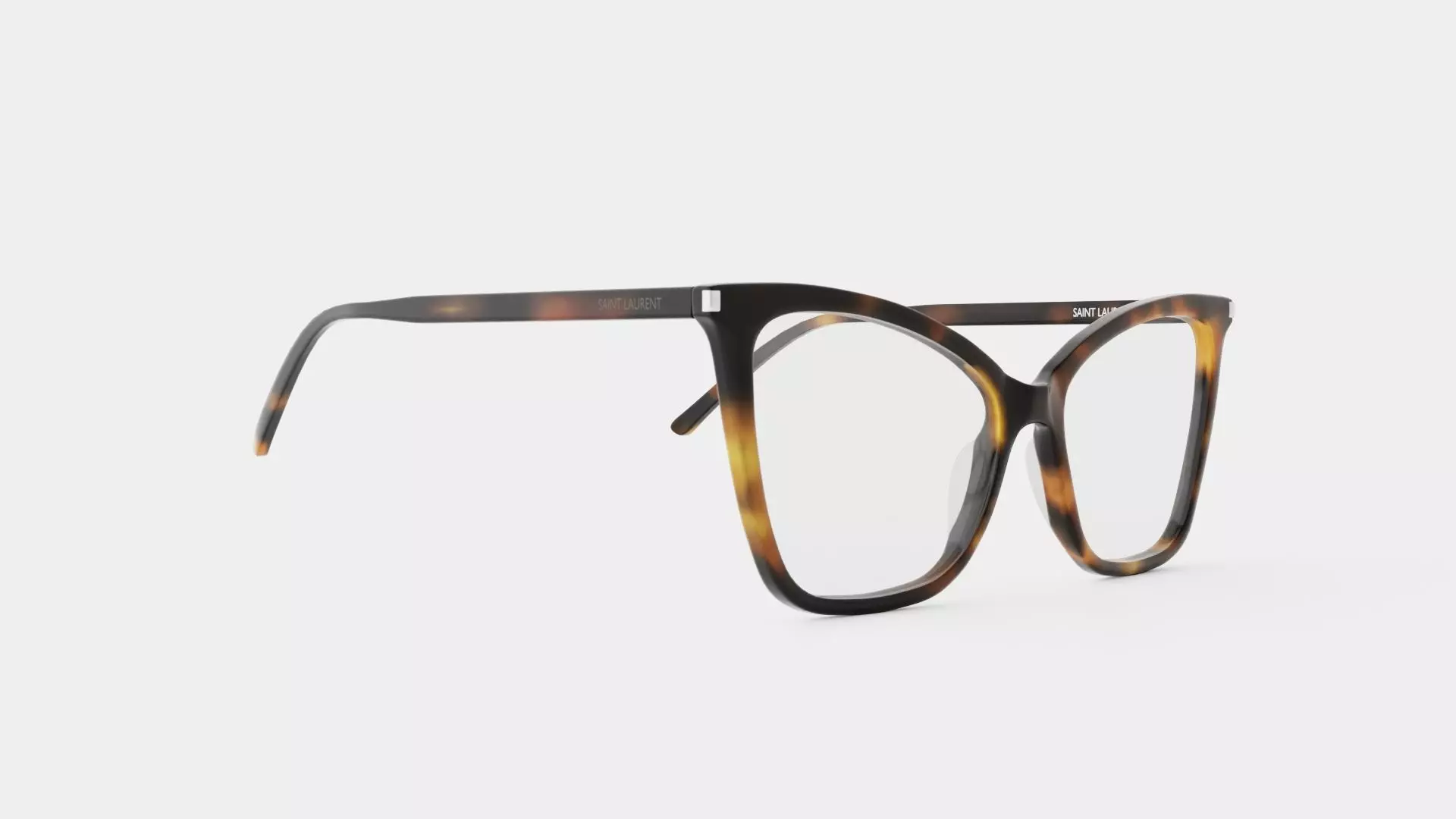Saint Laurent - SL 386 006 Glasses Low-poly 3D model_0