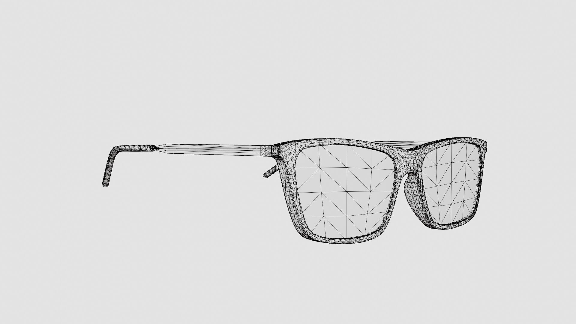 Saint Laurent - SL 344 003 Glasses Low-poly 3D model_7