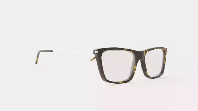 Saint Laurent - SL 344 003 Glasses Low-poly 3D model