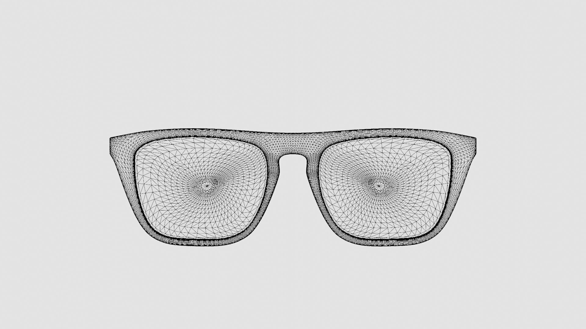Saint Laurent - SL 343 008 Glasses Low-poly 3D model_6