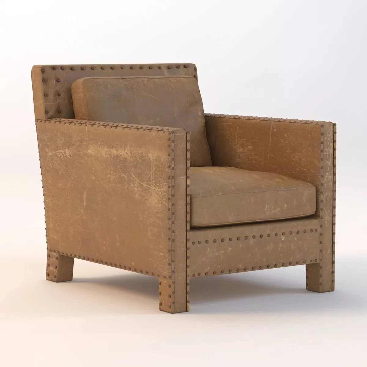 Nailhead Club Chair 3D model