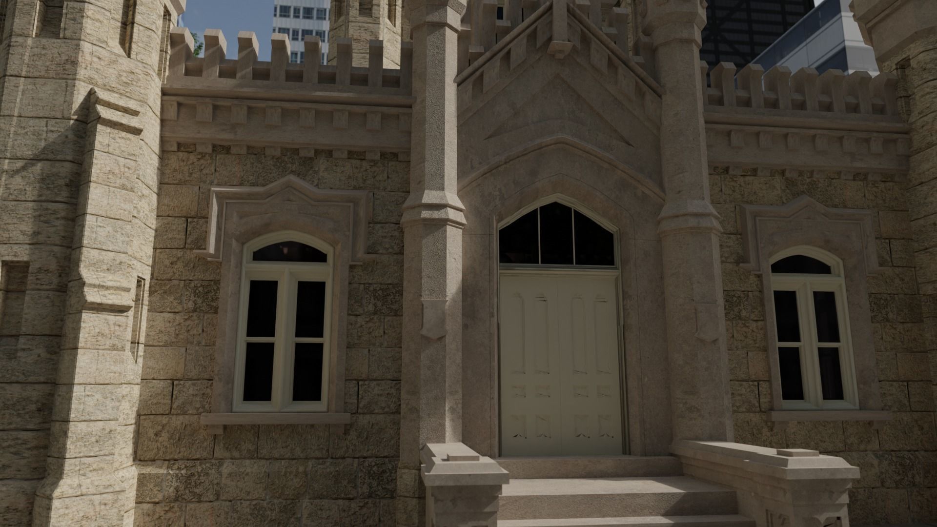 Chicago Water Tower Free 3D model_4
