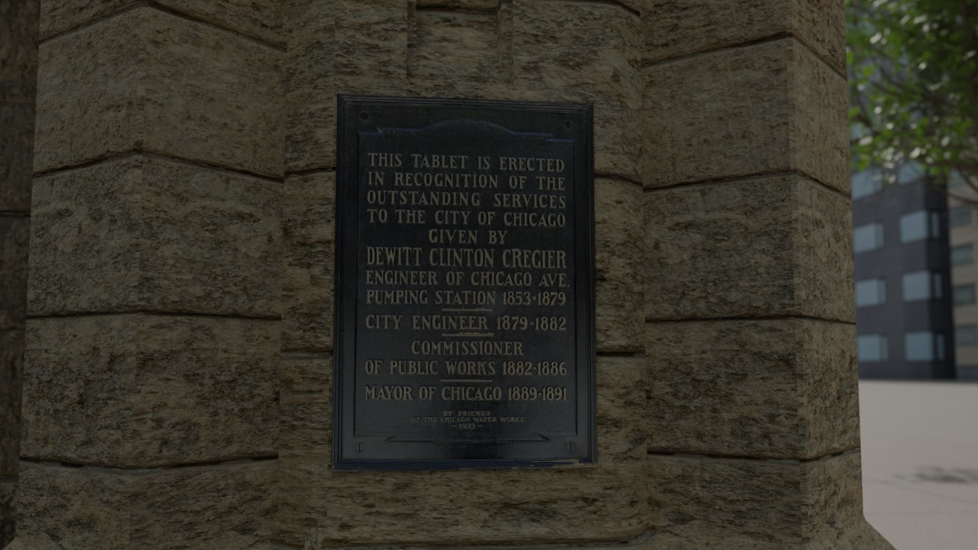 Chicago Water Tower Free 3D model_2