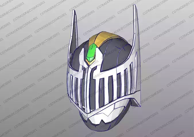 Kamen Rider Knight Helmet paper papekura