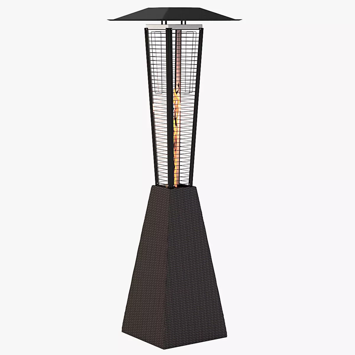Mocha Pyramid Flame Outdoor Heater 3D model