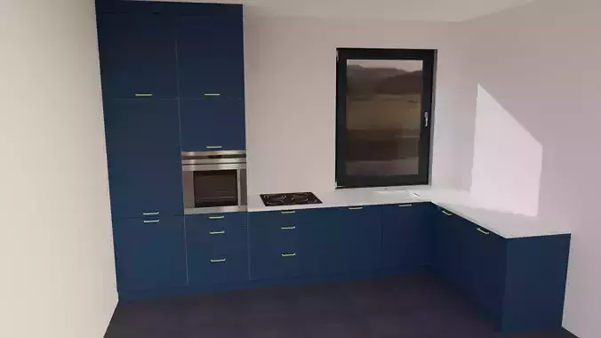 Kitchen Blue 