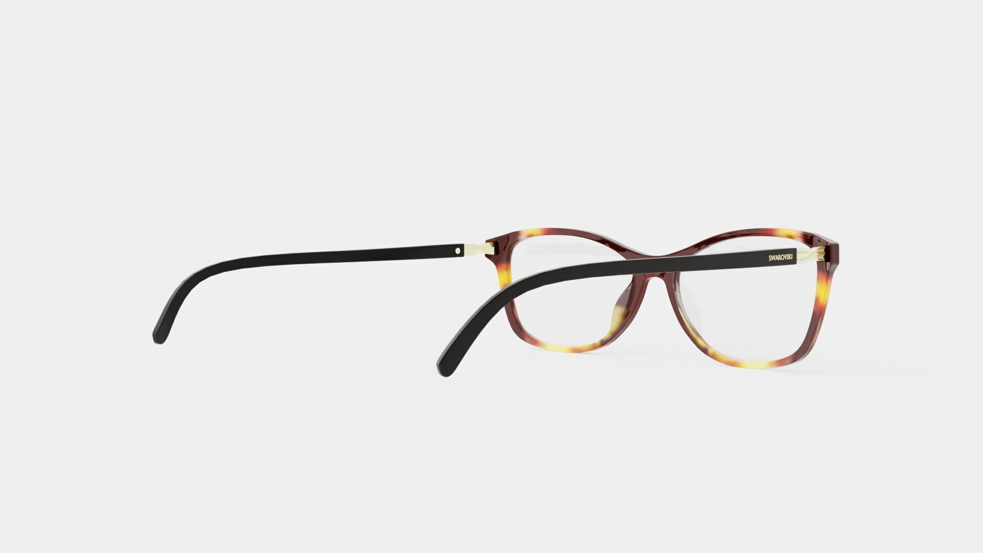 Swarovski - SK5121 052 Glasses Low-poly 3D model_3