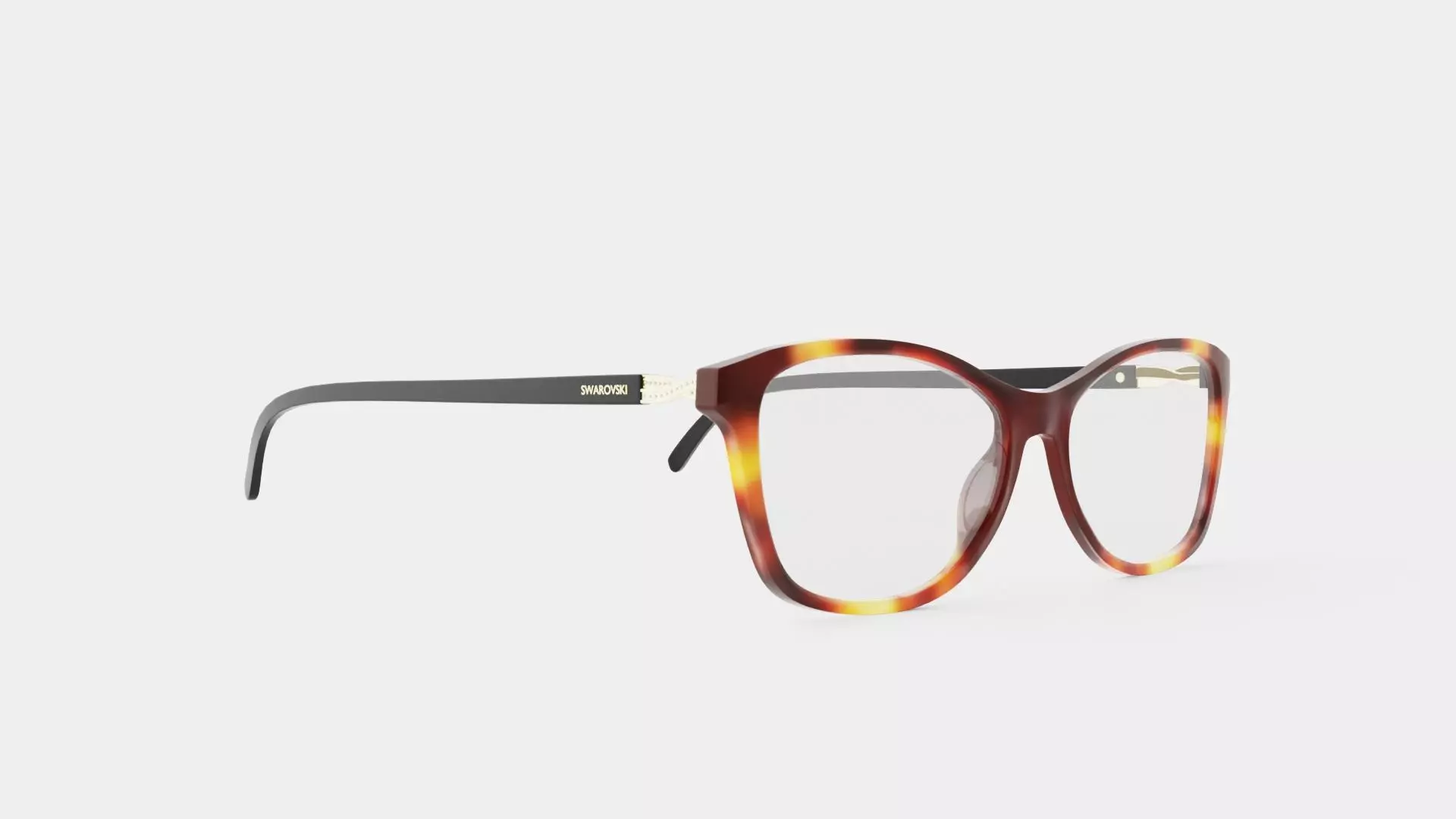 Swarovski - SK5121 052 Glasses Low-poly 3D model_0