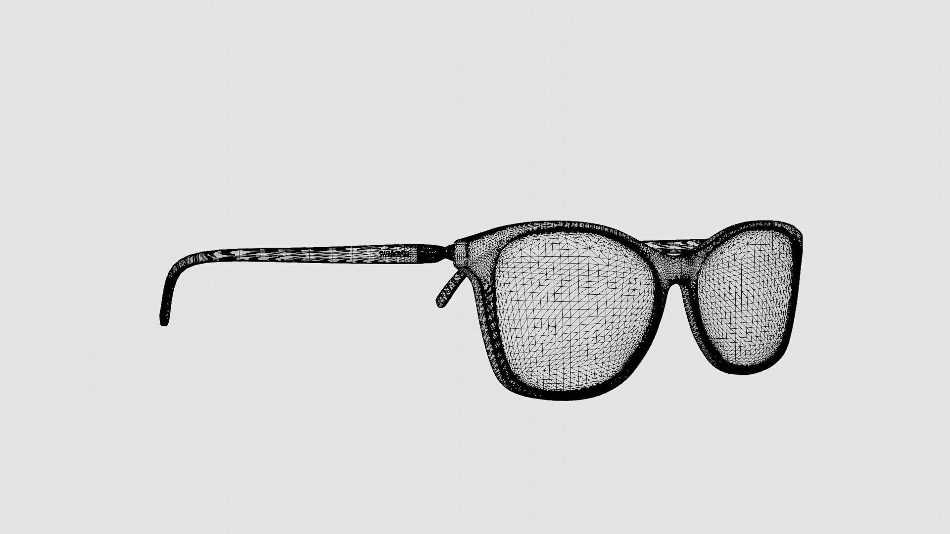 Swarovski - SK5121 052 Glasses Low-poly 3D model_7