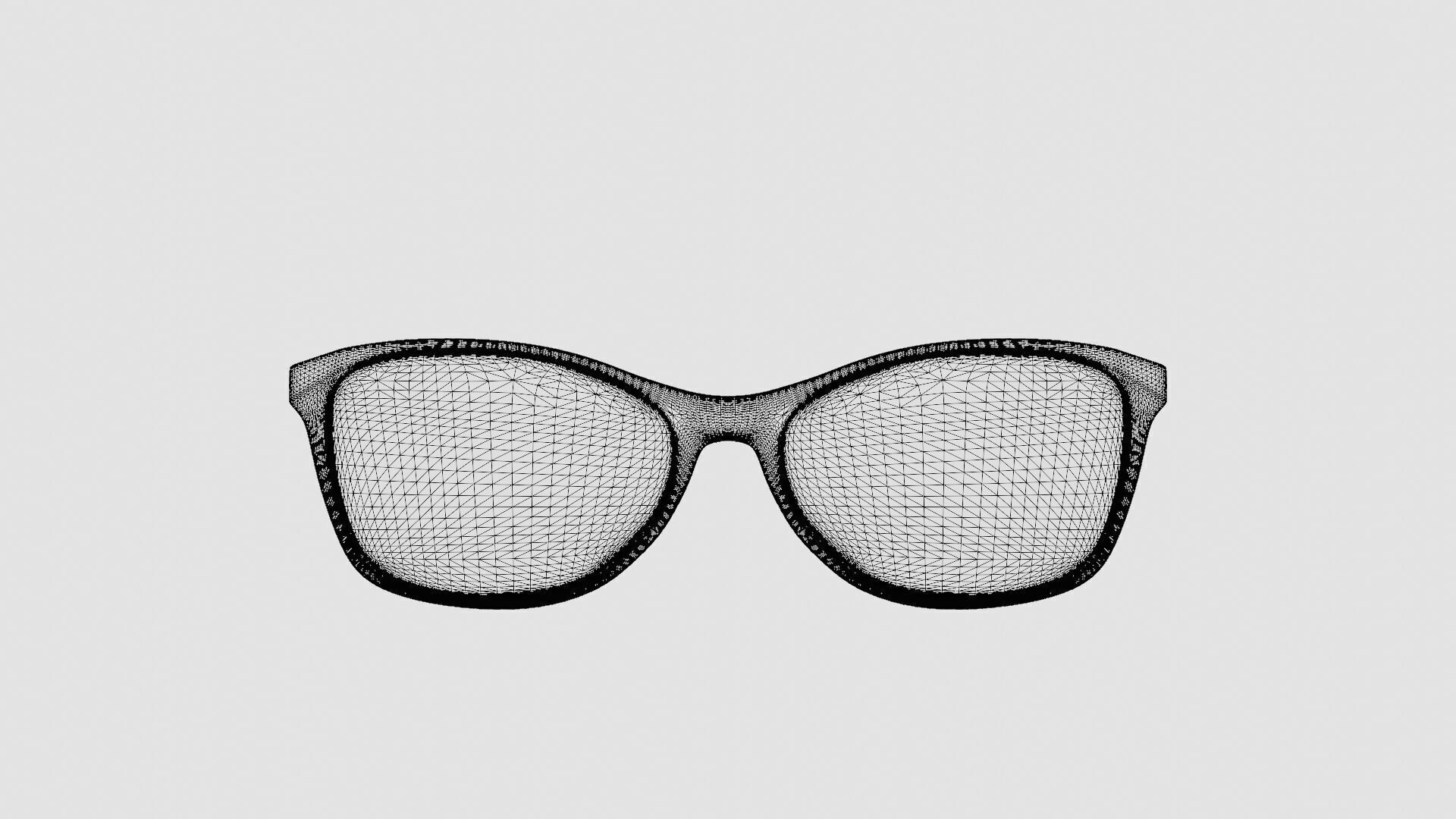 Swarovski - SK5121 052 Glasses Low-poly 3D model_6