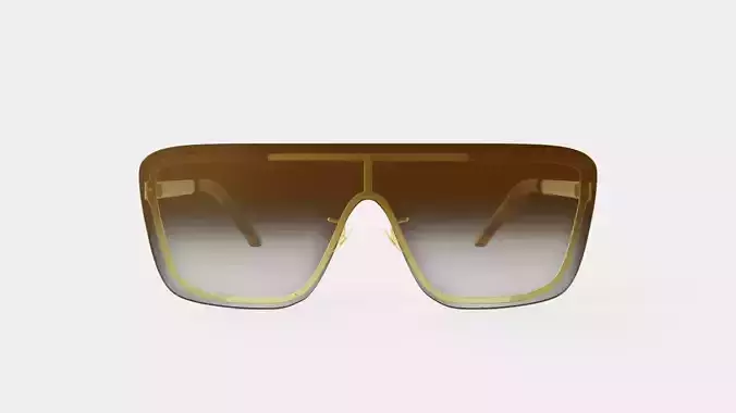 Saint Laurent - SL 364 MASK 006 Sunglasses Low-poly 3D model