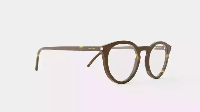 Saint Laurent - SL 347 002 Glasses Low-poly 3D model