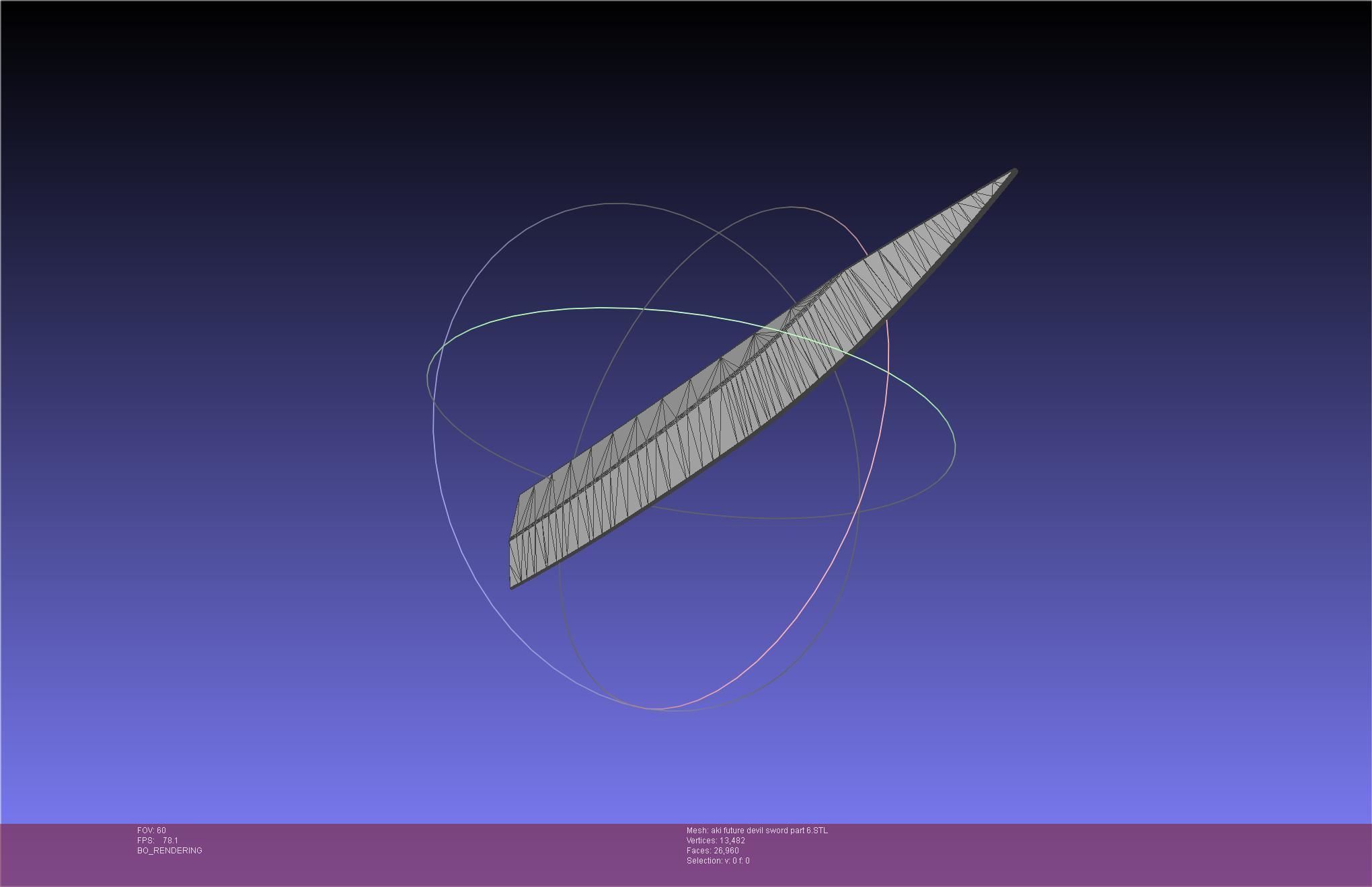 Chainsaw Man Aki Future Angel Sword 3D print model_91