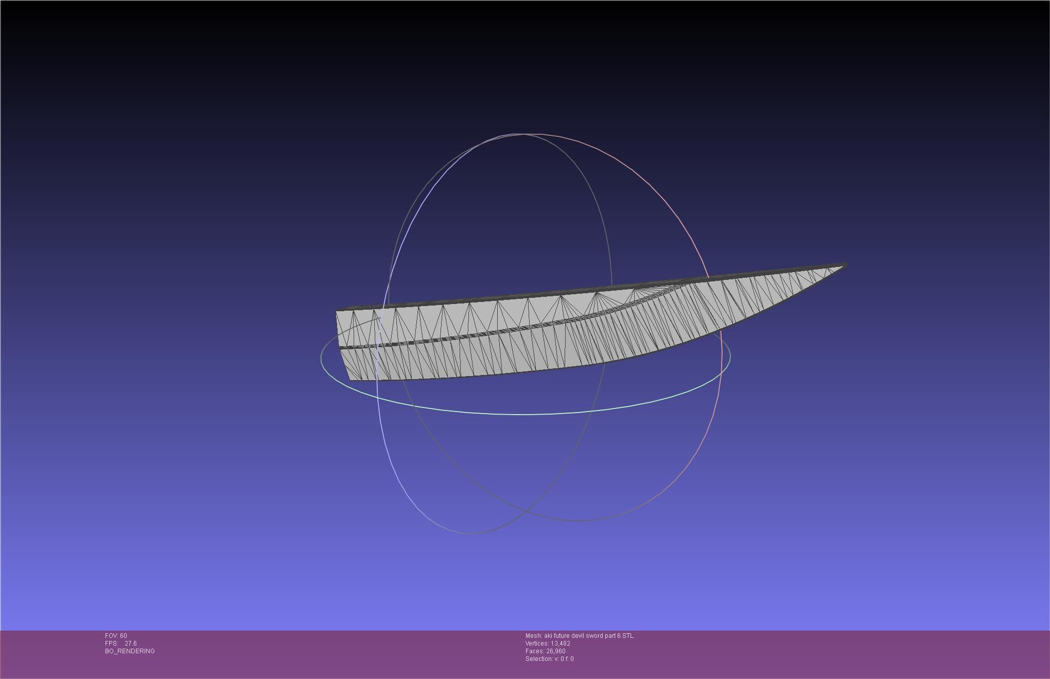 Chainsaw Man Aki Future Angel Sword 3D print model_90