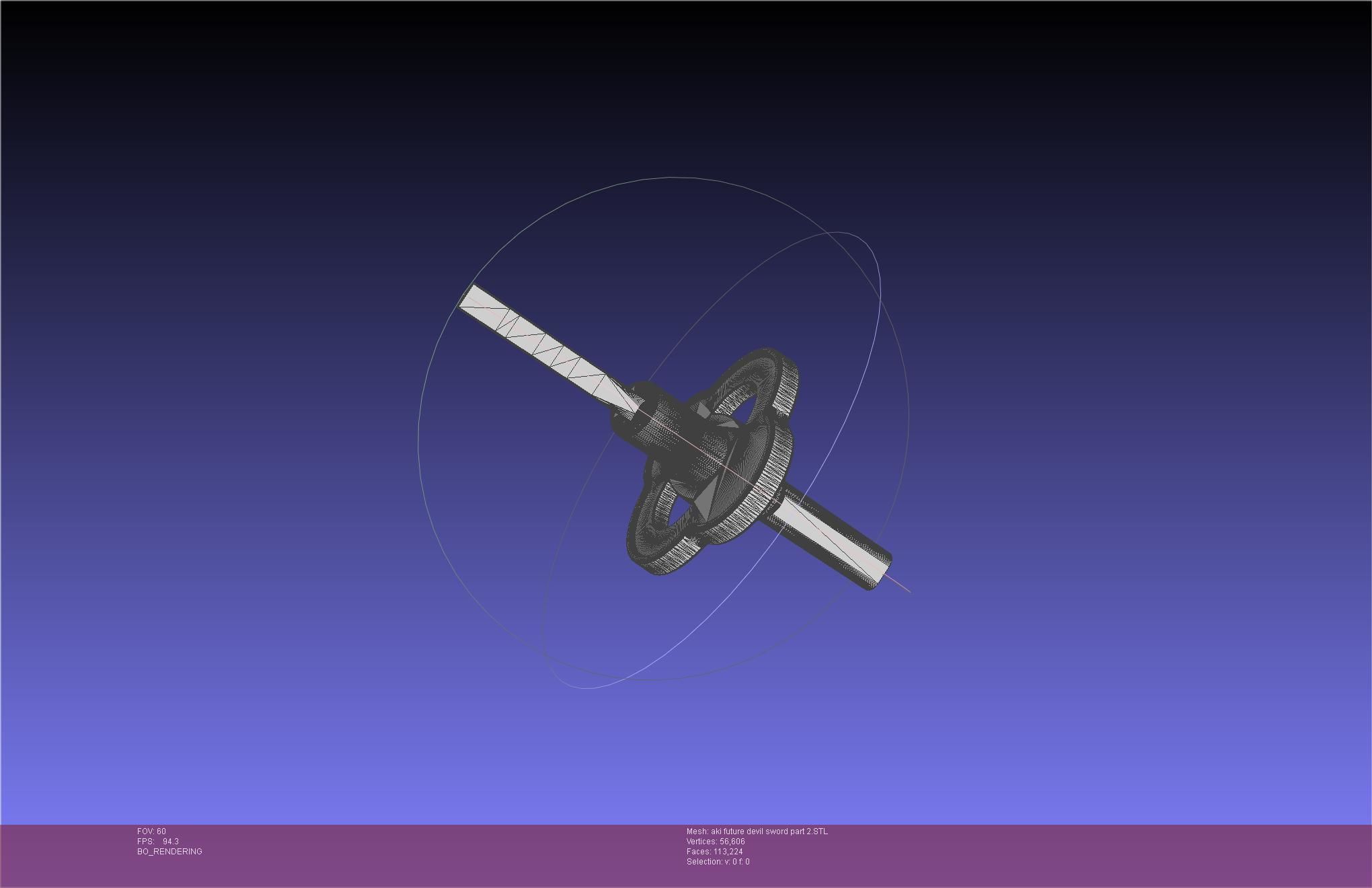 Chainsaw Man Aki Future Angel Sword 3D print model_64