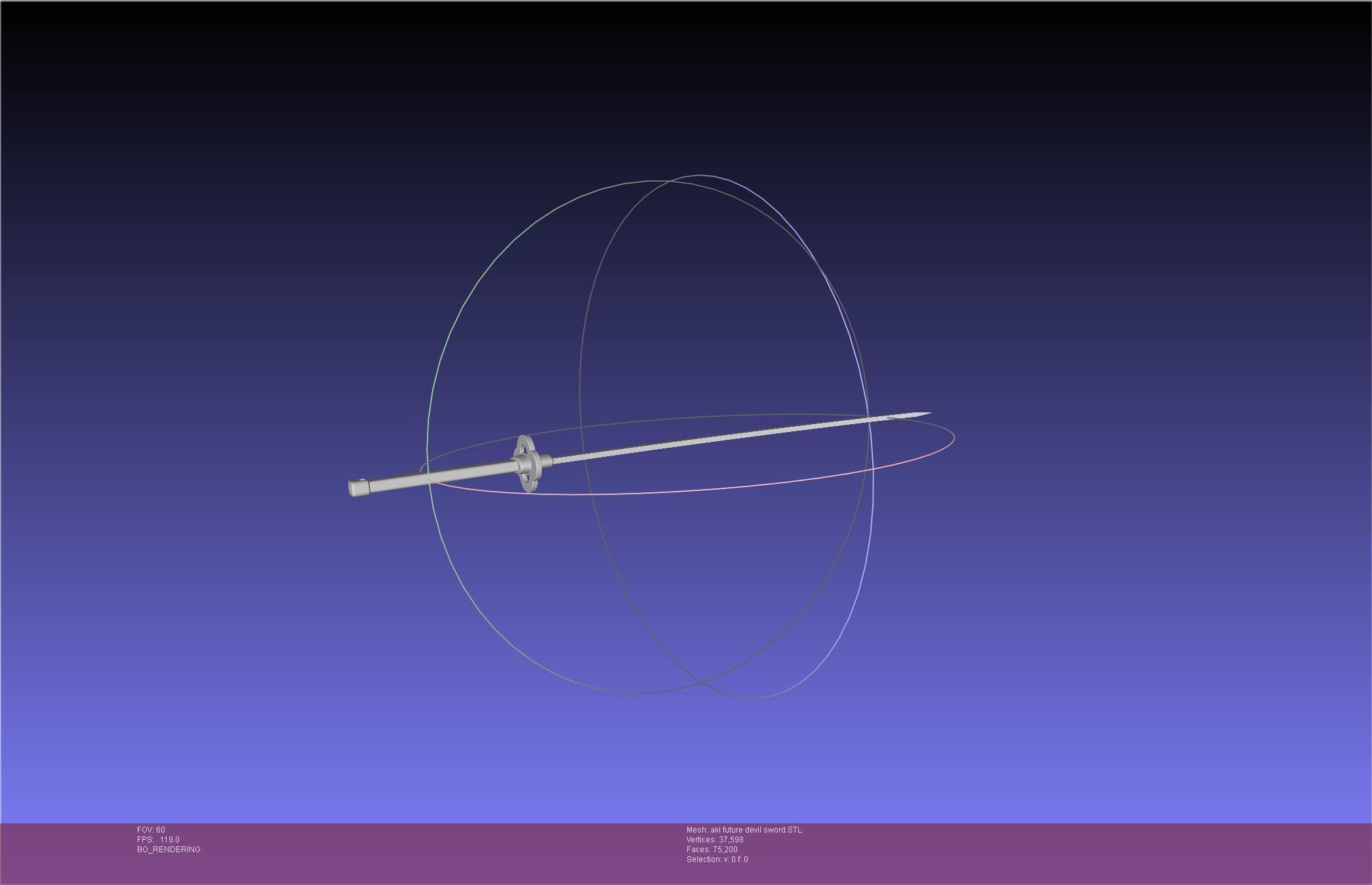 Chainsaw Man Aki Future Angel Sword 3D print model_24