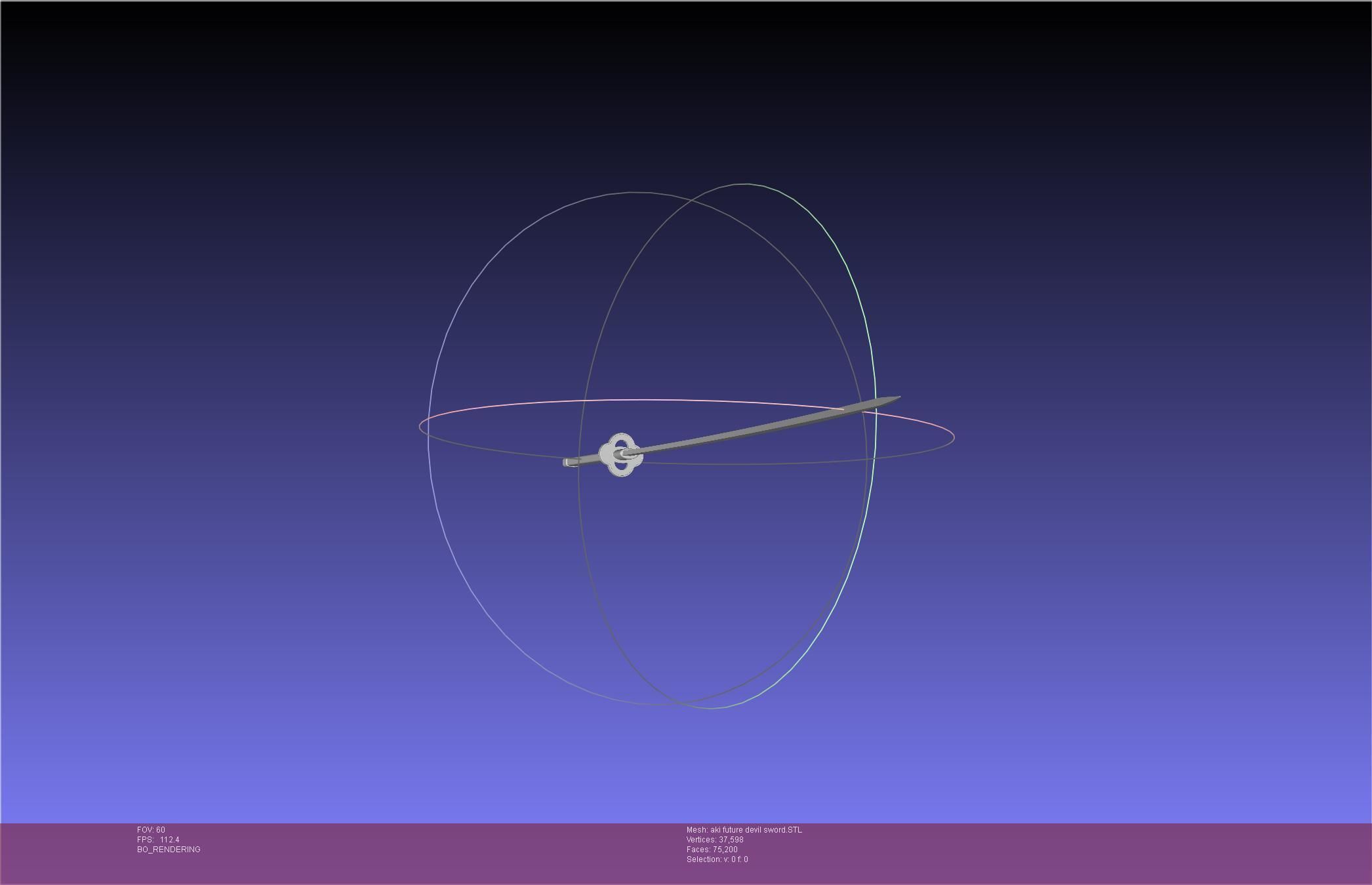 Chainsaw Man Aki Future Angel Sword 3D print model_32