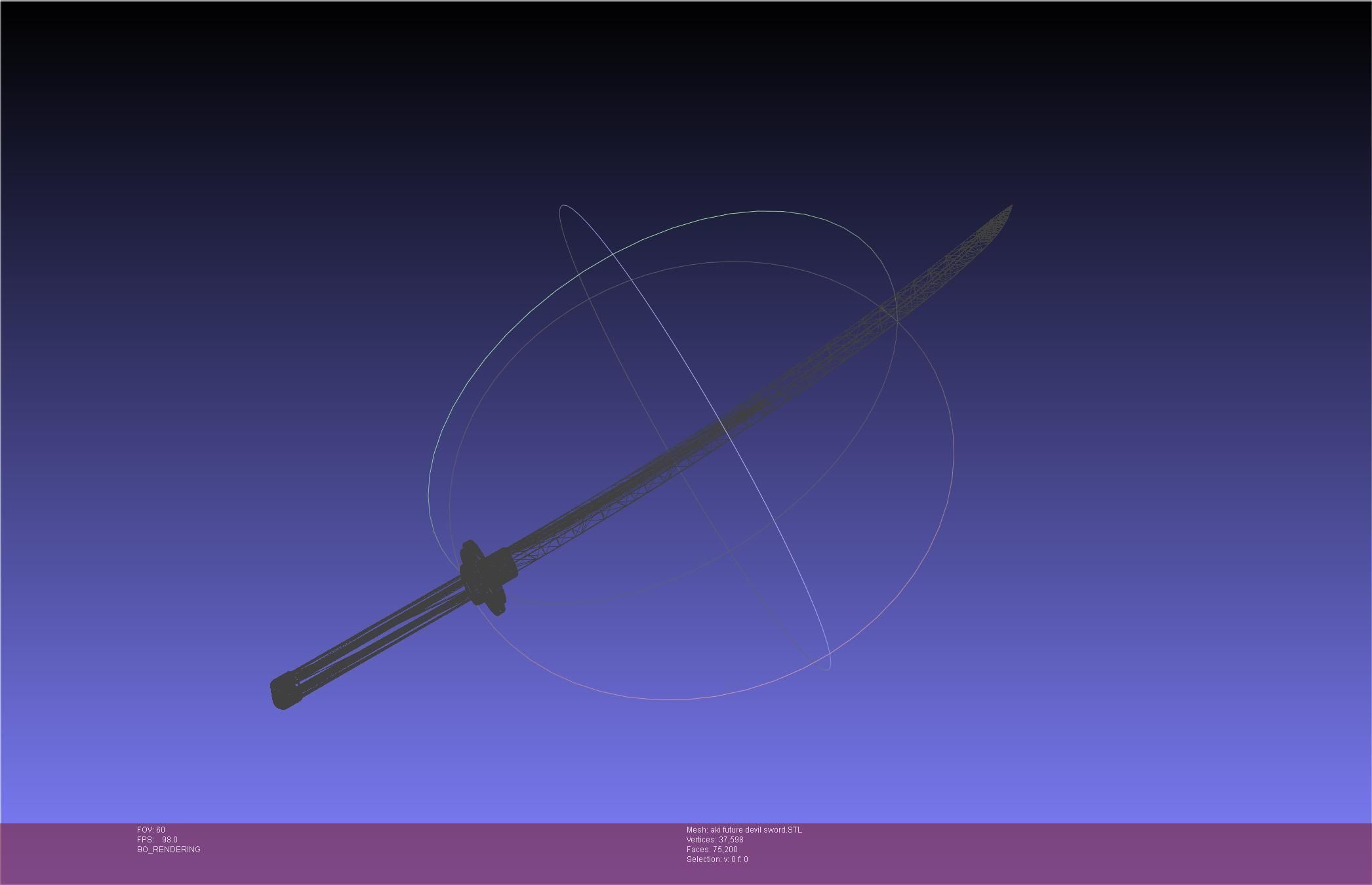 Chainsaw Man Aki Future Angel Sword 3D print model_42