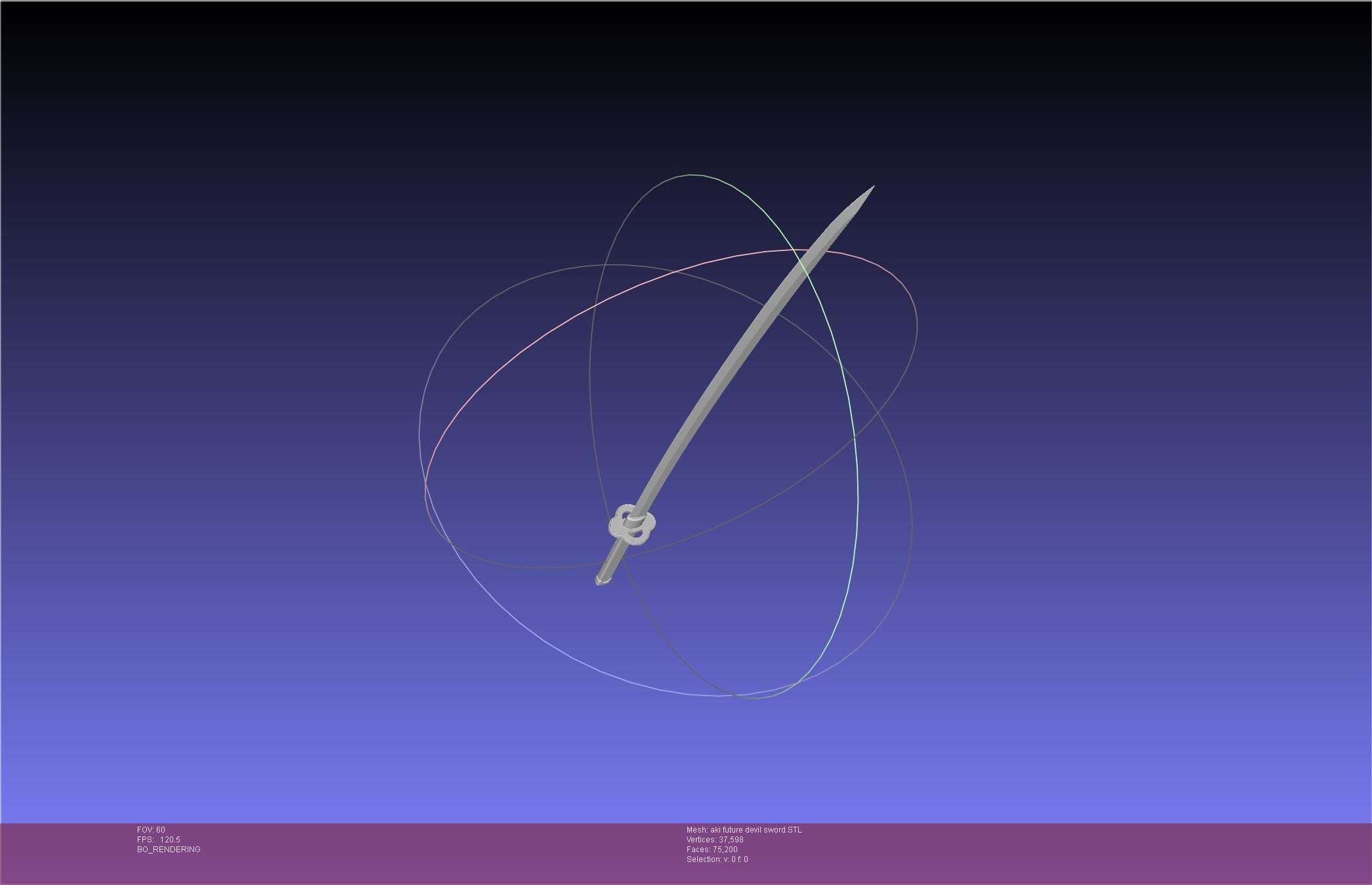 Chainsaw Man Aki Future Angel Sword 3D print model_22