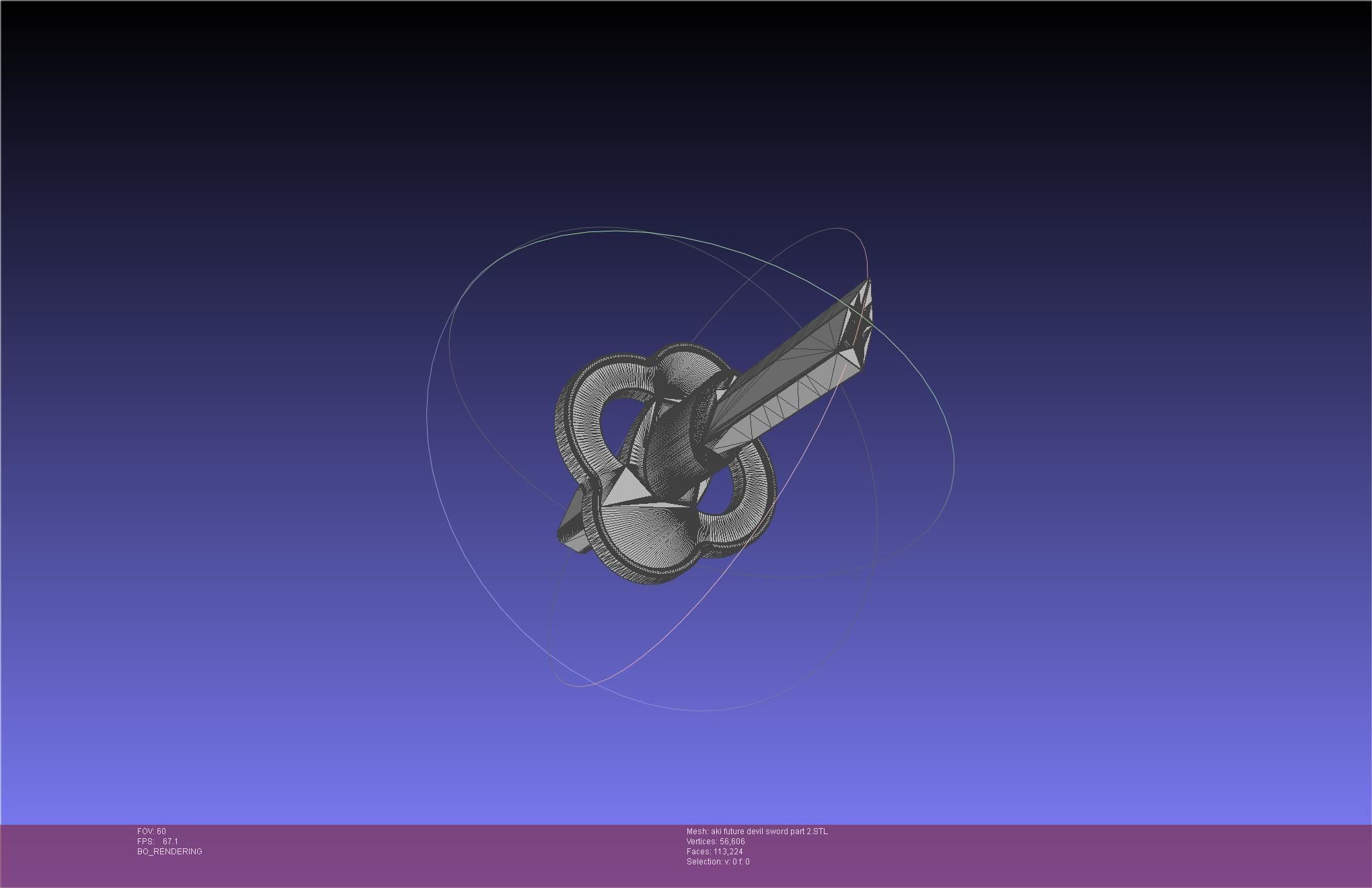 Chainsaw Man Aki Future Angel Sword 3D print model_69