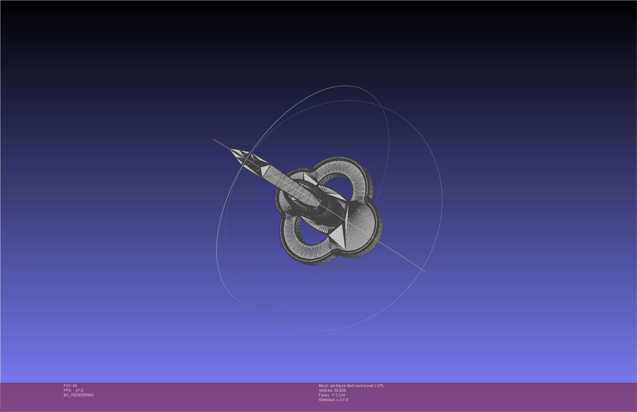 Chainsaw Man Aki Future Angel Sword 3D print model_63