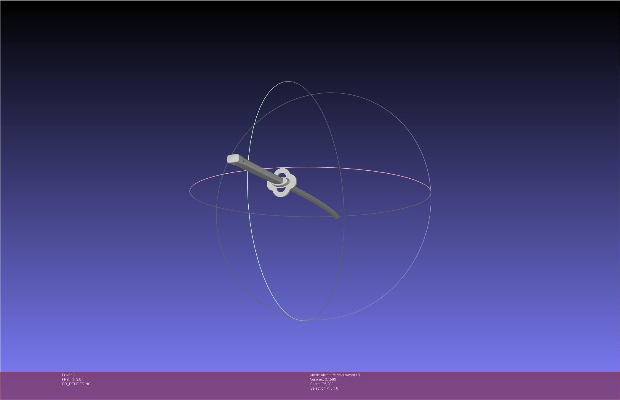 Chainsaw Man Aki Future Angel Sword 3D print model_28