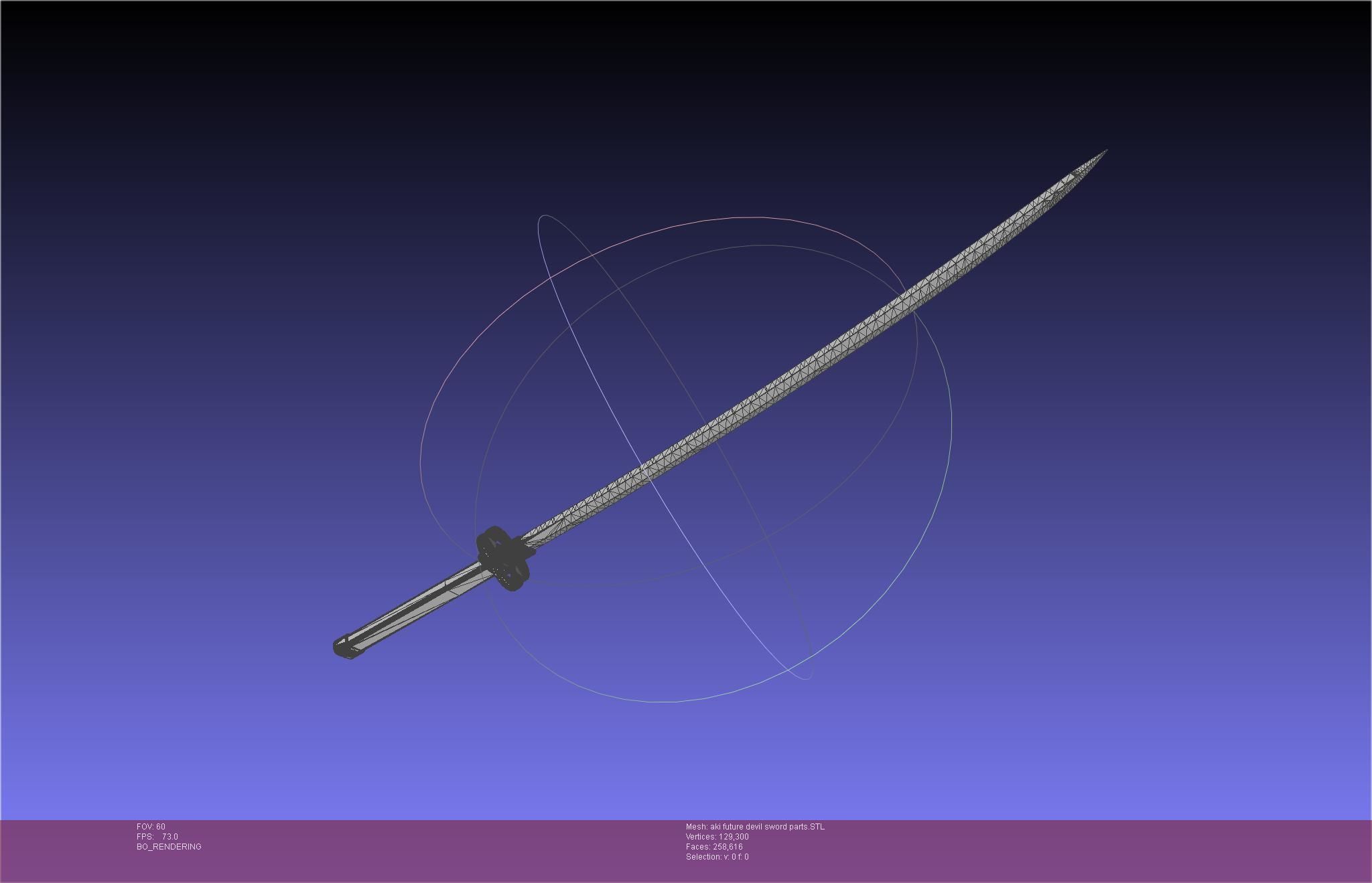 Chainsaw Man Aki Future Angel Sword 3D print model_49