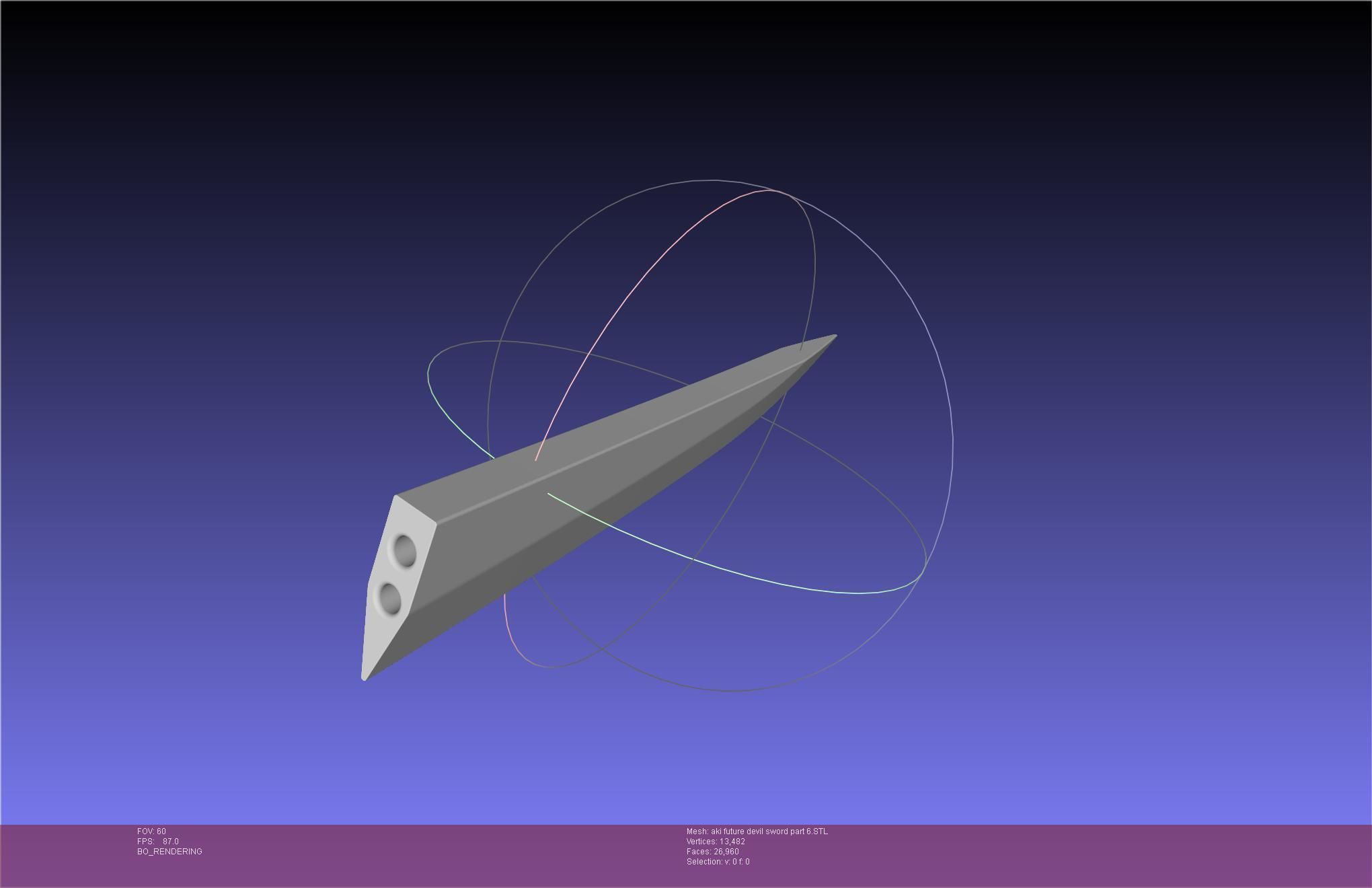 Chainsaw Man Aki Future Angel Sword 3D print model_97